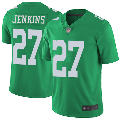 Men Philadelphia Eagles 27 Malcolm Jenkins Limited Green Rush Vapor Untouchable NFL Jersey Football